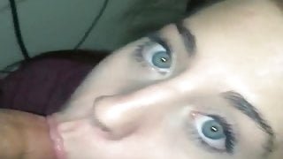 Sucking my roommate recording and he doesnt know